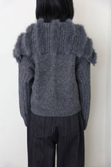 Mink Big Collar Cardigan
