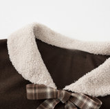 Elin Fur Collar Ribbon Cardigan