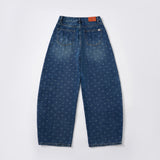 RIBBON-DYED CURVED FIT DENIM_BLUE code 26015