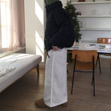 [Napping Lining] Luhee Angora line Sweat maxi long skirt