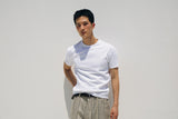 Cool curve half t-shirts(White)