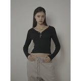 DAISY TOP-BLACK