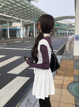 [Muffler Set] Eri Puff Off-Shoulder Muffler Flare One Piece