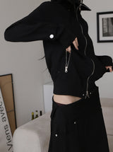 Cats Line Hood Zip-up