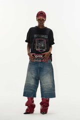 Washed Overlap Graphic Tee