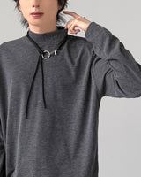 ウィーバーハーフネックニットTシャツ