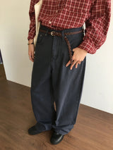 Cuir Braid Slim Belt (2color)