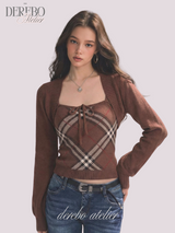 Heritage Brown Bolero Two-Piece Top