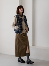 POCKET POINT CORDUROY SKIRT
