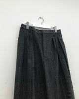 オッドウールタッチピンタックスラックス (2color)