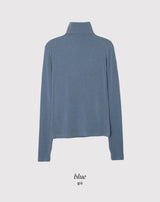 Wool Tencel Turtleneck Arm Warmer T-shirt (5color)