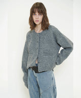 FLUFFY KNIT CARDIGAN
