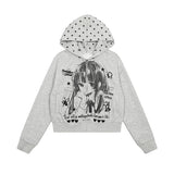 イラストレイティドグラフィックスターラインドジップフーディー 232514121