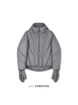 Winter Glove-Hood Puffer Jacket (3 Colors)