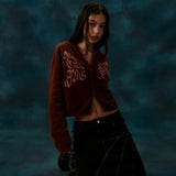 ABBA HOODIE JACKET_BROWN