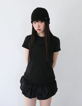 ニットバケットハット(BLACK)