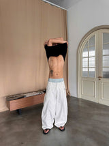 RIPOFFF Khaki Wideleg Pants
