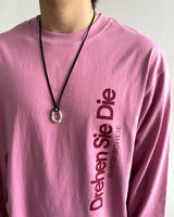 circular leather necklace