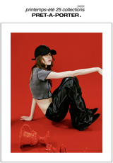 LINE LEATHER PANTS