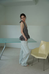Ice wide denim