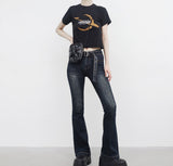 ア マスククロップドTシャツ