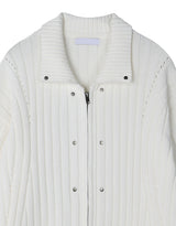 WL Ed Rivet Ribbed Knit Zip-Up (2C)
