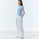 Shape Logo Slim Span T-Shirt Sky Blue