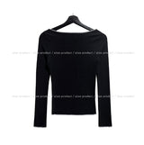 Medus cutting boat neck long sleeve