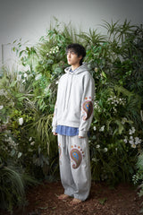 PAISLEY EMB. H-T SWEAT PANTS (Gray)