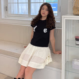 d e logo T-shirt (black)