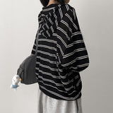 Lime Stripe Hoodie Zip-up (4 colors)