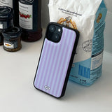 ストライプエポキシバンパーケース (Purple)