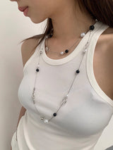 ball@ball long necklace-bracelet