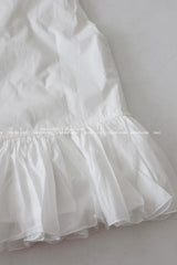 Salon frill string mini-dress