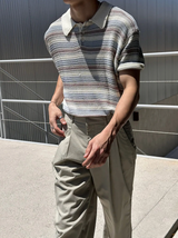 [S/S] Inconnect stripe kara half knit(3color)