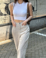【MADE】wide linen pants