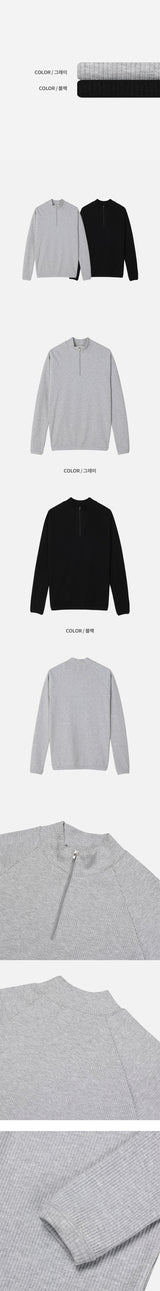 [S/S] Raglan golgi muscle half zip up(2color)
