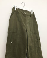 ピンリベットストレートパンツ (2color)