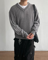Frame V-neck Crop Knit