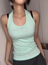 Candy Pop Teen Halter Neck Tank Top 9color