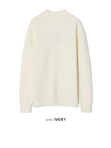 ウォッシャブルハッチハーフタートルニット(7 Colors, L / XL)
