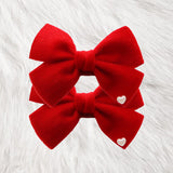 ［2EA 1SET］MERRY HEART RIBBON HAIRPIN