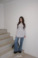 トレンディーレースフリルスリーブシャーリングTシャツ