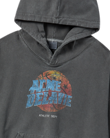25FW BASKET BALL PIGMENT WIDE HOODIE CHARCOAL