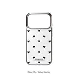 [MADE]black love dot Standard Glass phonecase