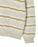25FW WAVE STRIPE MOHAIR KNIT IVORY