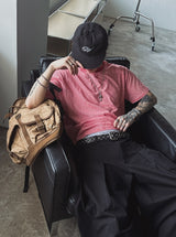 Norby クロップストライプ半袖Tシャツ