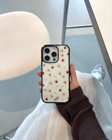 strawberry flower phone case (ivory) 