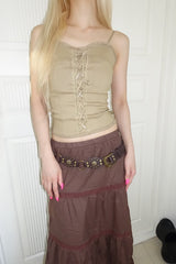 Mori Lace Maxi Skirt