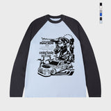 [UNISEX]レーサービンテージラグランロングスリーブTシャツ